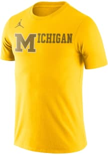 Nike Michigan Wolverines Gold Retro Short Sleeve T Shirt