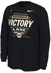 Nike Georgia Bulldogs Black 2021 Football National Champions Long Sleeve T Shirt