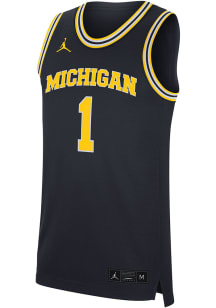 Nike Michigan Wolverines Blue Dri-FIT Replica Alternate Jersey