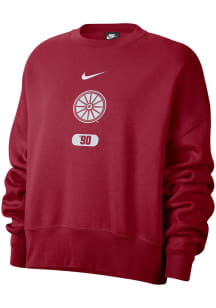 Nike Oklahoma Sooners Womens Crimson Everyday Campus Crew Sweatshirt