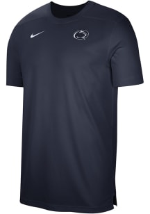 Nike Penn State Nittany Lions Navy Blue DriFIT UV Coach Short Sleeve T Shirt