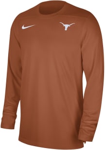 Nike Texas Longhorns Burnt Orange DriFIT UV Coach Long Sleeve T-Shirt