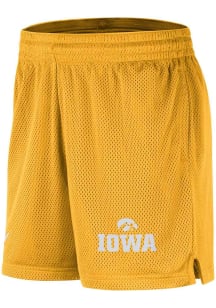 Nike Iowa Hawkeyes Mens Gold DriFIT Mesh Shorts