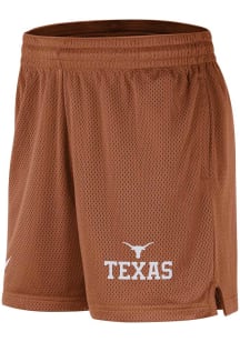 Nike Texas Longhorns Mens Burnt Orange DriFIT Mesh Shorts