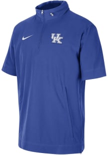 Nike Kentucky Wildcats Mens Blue Coach Short Sleeve Jacket