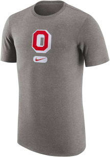 Nike Ohio State Buckeyes Charcoal Campus DriFIT Tri Athletic Short Sleeve T Shirt