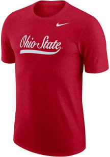 Nike Ohio State Buckeyes Red Campus Vault Back Short Sleeve T Shirt