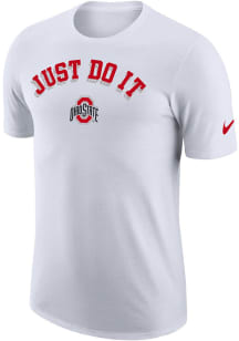 Nike Ohio State Buckeyes White Campus Seasonal Short Sleeve T Shirt