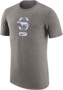 Nike Penn State Nittany Lions Charcoal Campus DriFIT Tri Athletic Short Sleeve T Shirt