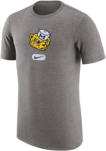 Nike Michigan Wolverines Charcoal Campus DriFIT Tri Athletic Short Sleeve T Shirt