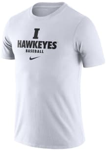 Nike Iowa Hawkeyes White Legend Baseball Short Sleeve T Shirt