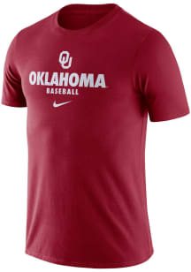 Nike Oklahoma Sooners Crimson Legend Baseball Short Sleeve T Shirt