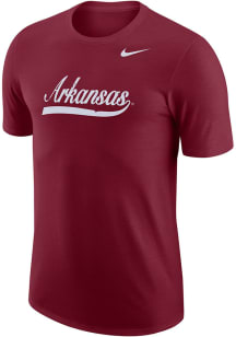 Nike Arkansas Razorbacks Crimson Campus Vault Back Short Sleeve T Shirt