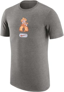 Nike Oklahoma State Cowboys Grey Campus DriFIT Tri Athletic Short Sleeve T Shirt