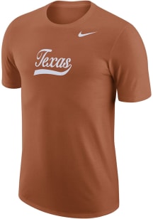 Nike Texas Longhorns Burnt Orange Campus Vault Back Short Sleeve T Shirt