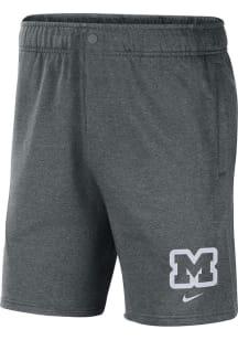 Nike Michigan Wolverines Mens Grey Fleece Shorts