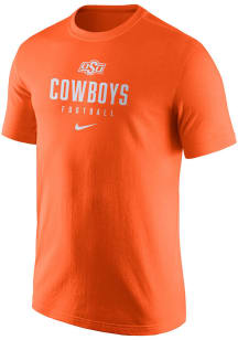 Nike Oklahoma State Cowboys Orange Team Issue Short Sleeve T Shirt