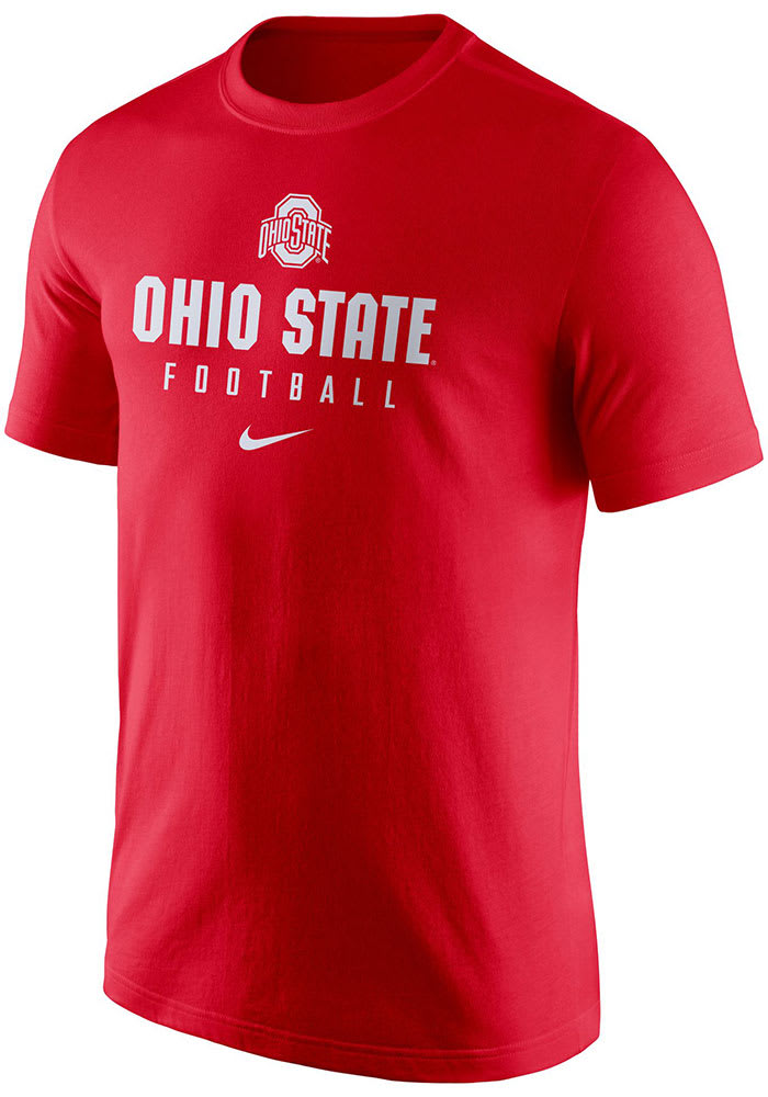 Nike Ohio State Buckeyes Red Team Issue Graphic Short Sleeve T Shirt