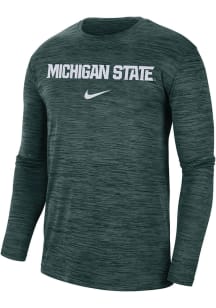 Mens Michigan State Spartans Green Nike Velocity Legend Long Sleeve T-Shirt
