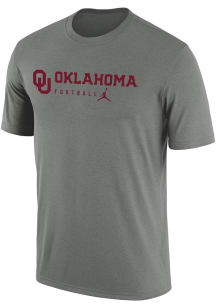 Nike Oklahoma Sooners Grey Team Spirit Short Sleeve T Shirt