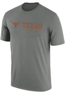 Nike Texas Longhorns Grey Team Spirit Short Sleeve T Shirt