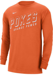 Nike Oklahoma State Cowboys Orange Max90 Slogan Long Sleeve T Shirt