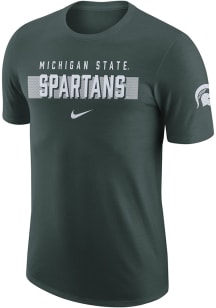 Nike Michigan State Spartans Green Gametime Short Sleeve T Shirt
