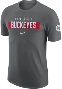 Nike Ohio State Buckeyes Grey Gametime Short Sleeve T Shirt