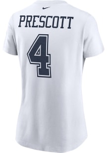 Dak Prescott Dallas Cowboys Womens White Player Player T-Shirt