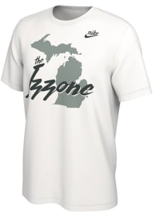 Nike Michigan State Spartans White IZZONE Short Sleeve T Shirt