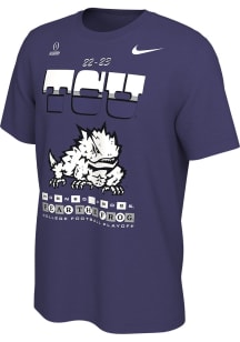 Nike TCU Horned Frogs Purple 2022 College Football Playoff Bound Short Sleeve T Shirt