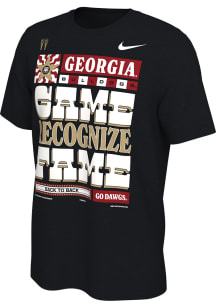 Nike Georgia Bulldogs Black 2022 National Champions Locker Room Short Sleeve T Shirt