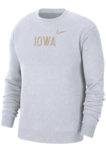 Nike Iowa Hawkeyes Mens White NSW SB Long Sleeve Crew Sweatshirt