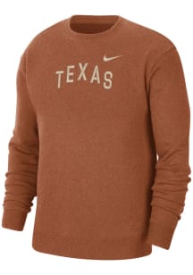 Nike Texas Longhorns Mens Burnt Orange NSW SB Long Sleeve Crew Sweatshirt