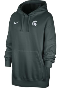 Nike Michigan State Spartans Womens Green Club Fleece Hooded Sweatshirt