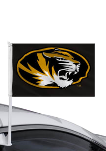 Missouri Tigers 11x16 Black Silk Screen Car Flag - Black