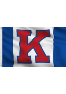 Kansas Jayhawks 3x5 Game Day Blue Silk Screen Grommet Flag
