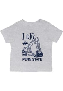 Infant Penn State Nittany Lions Grey Vive La Fete Excavator Short Sleeve T-Shirt