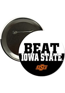 Oklahoma State Cowboys BEAT Iowa State 3" Button - Orange