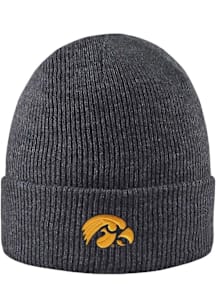 LogoFit Iowa Hawkeyes Dark Grey North Pole Mens Knit Hat