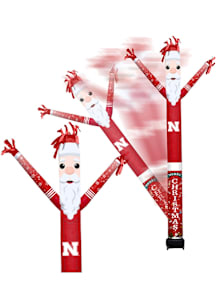 Black Nebraska Cornhuskers Santa team color and team logo Outdoor Inflatable