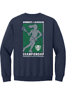 Summit Sportswear MAC Mens Navy Blue Lacrosse Championship 2026 Long Sleeve Crew Sweatshirt