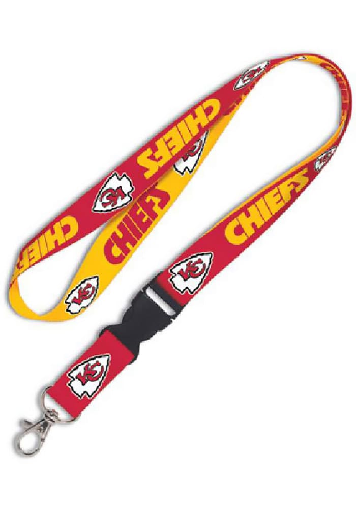 Kansas City Chiefs 2 Color Buckle Red Lanyard