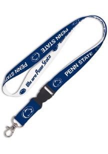 Navy Blue  Penn State Nittany Lions 2 Color Buckle Dark Blue Lanyard