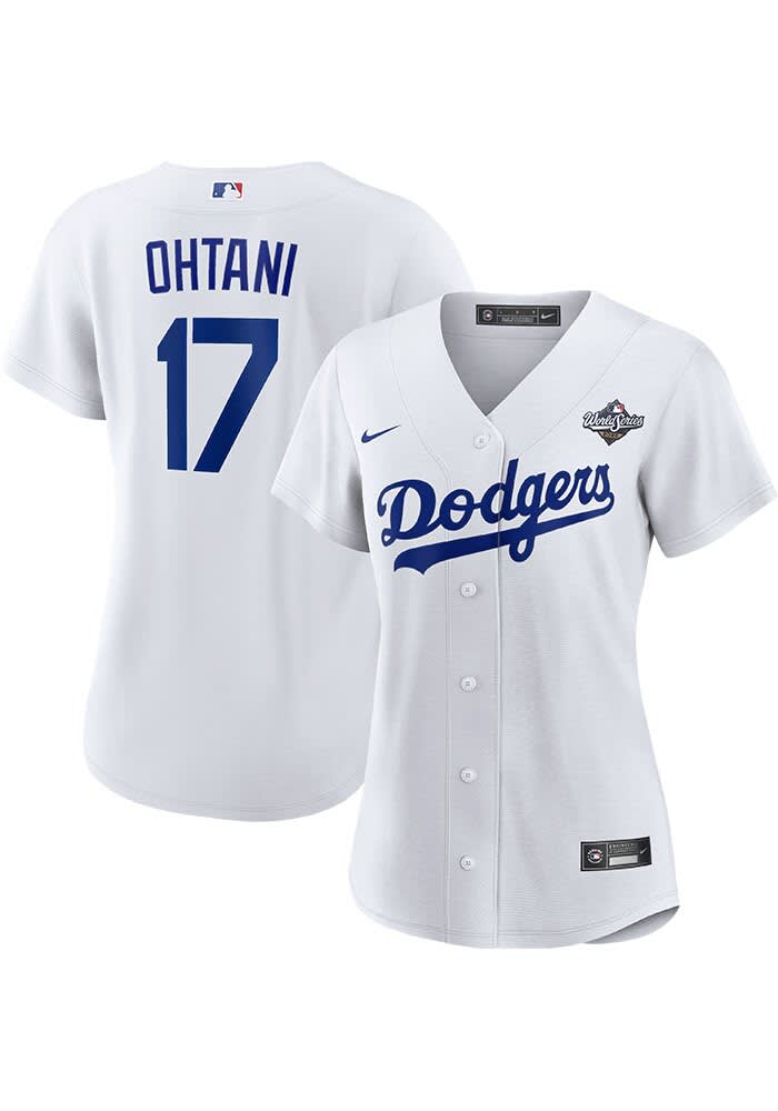 完売限定品 女性用 Dodgers Shohei Ohtani ユニフォーム Shohei Ohtani Los Angeles Dodgers Womens Replica White 2025 World