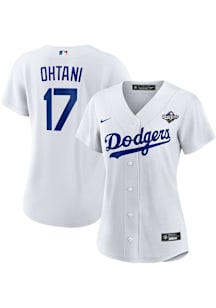 Shohei Ohtani Los Angeles Dodgers Womens Replica 2025 World Series Participant Jersey - White