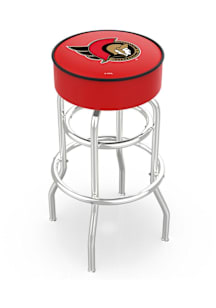 Ottawa Senators Double-Ring Swivel Pub Stool - Black