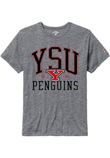 Youngstown State Penguins Grey All American Oversized Number One Short Sleeve T Shirt