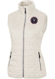 Cutter and Buck Inter Miami CF Womens White Rainier PrimaLoft Vest