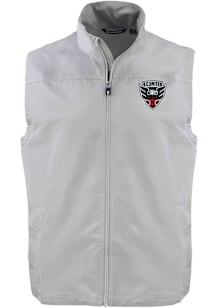 Cutter and Buck DC United Mens Grey Charter Sleeveless Jacket
